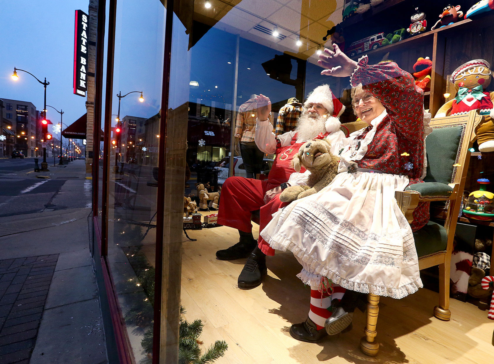 Santa in the window
